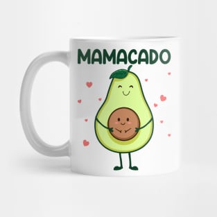 Mamacado Baby Announcement Pregnancy Reveal Avocado Gift Women Mother day Mug